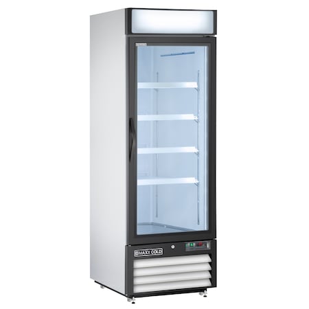 Maxx Cold Refrigerator 23 cu.ft., Single Door, Comm. Merchandiser, White/Glass MXM1-23R